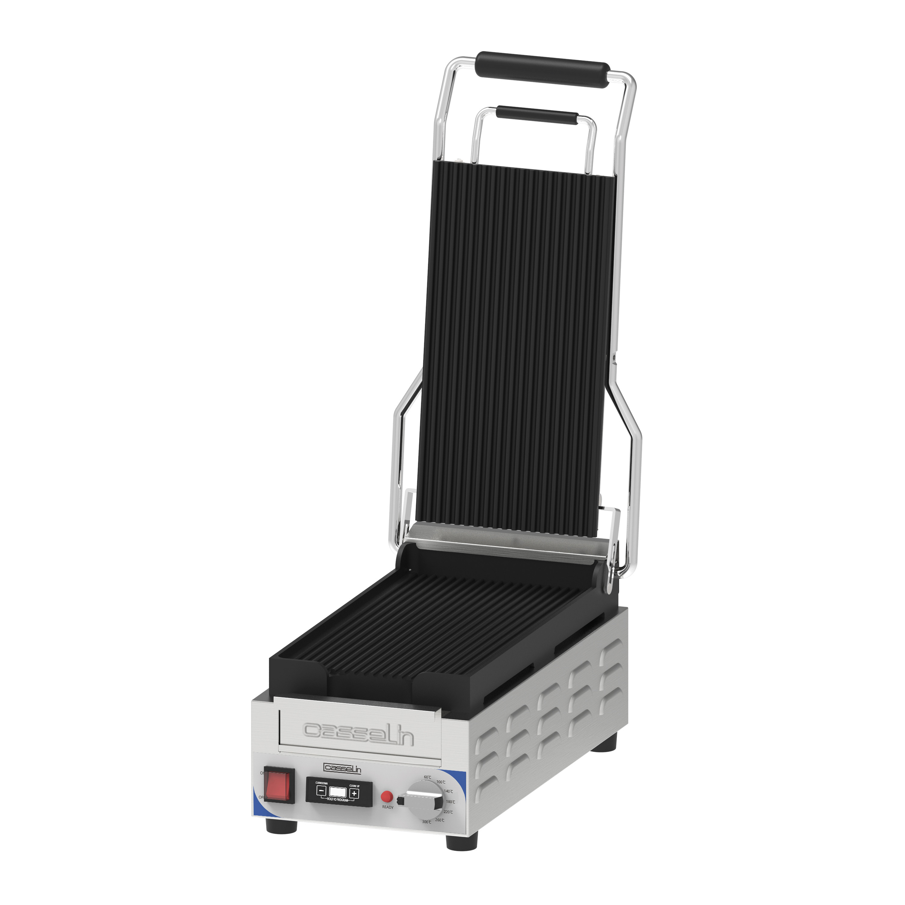 Grill Panini double Premium rainurée CGP2RRPT