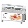 Double electric crepe maker trolley 40 - built-in