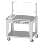 Mobile stand griddle plate