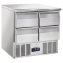 Saladette - Refrigerated serving table 4 drawers GN 1/1
