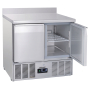 Saladette - Refrigerated serving table with backsplash 2 doors GN 1/1