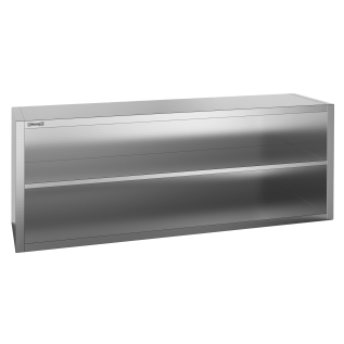 Stainless steel open wall cabinet 1200 mm - Casselin - 1