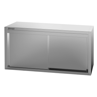 Stainless steel wall cabinet with sliding doors 1200 mm - Casselin - 1