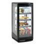 Refrigerated display case 2 doors 93 L Black