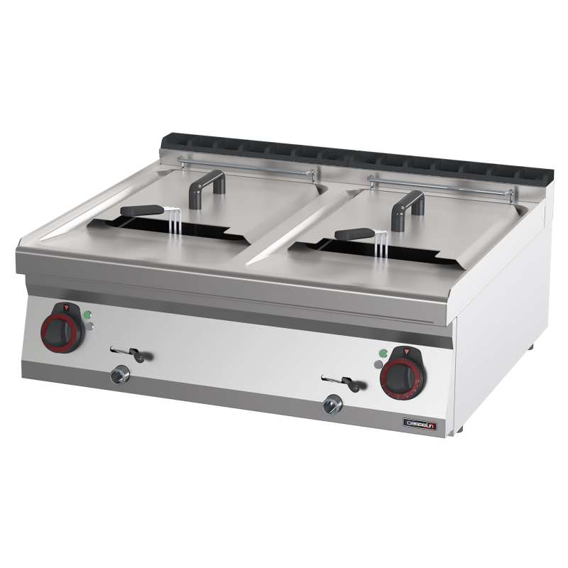 Elektrische Fritteuse zum Aufstellen 2 x 13 L 80 - Linie 700 - Casselin - 1