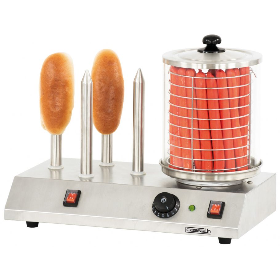 Appareil à hot-dog électrique 4 plots