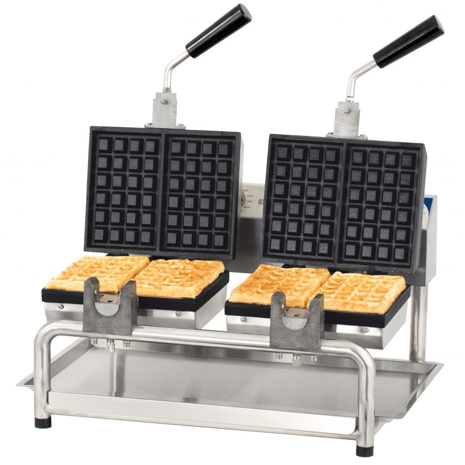 Macchina con piastra per 6 mini waffle