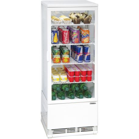 Vitrine réfrigérée positive 98L Blanche