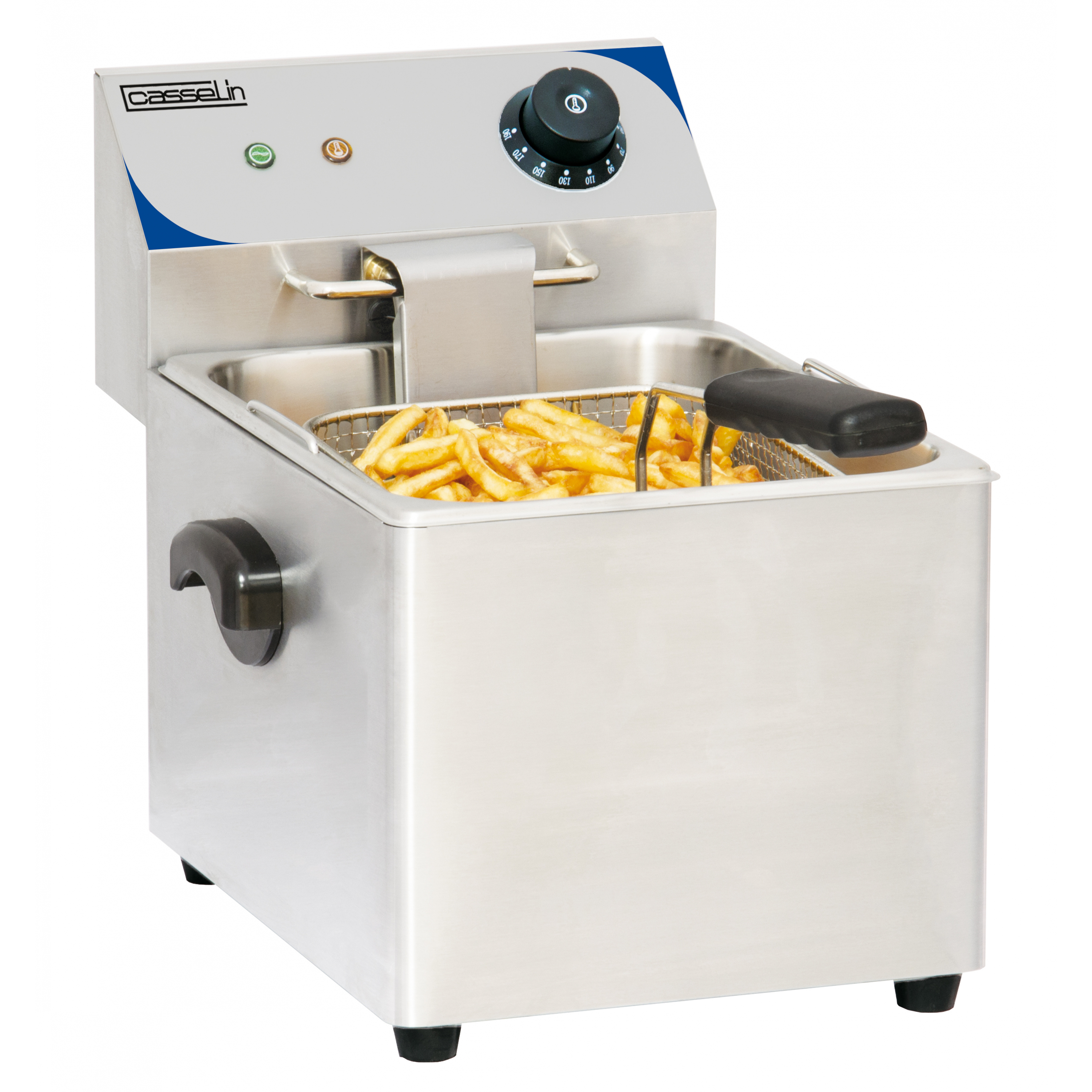 20L Electric Deep Fryer Double Tank with Faucet 6KW Restaurant Frying French Fry 