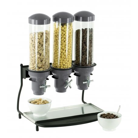  Dispensador de cereales, dispensador triple de