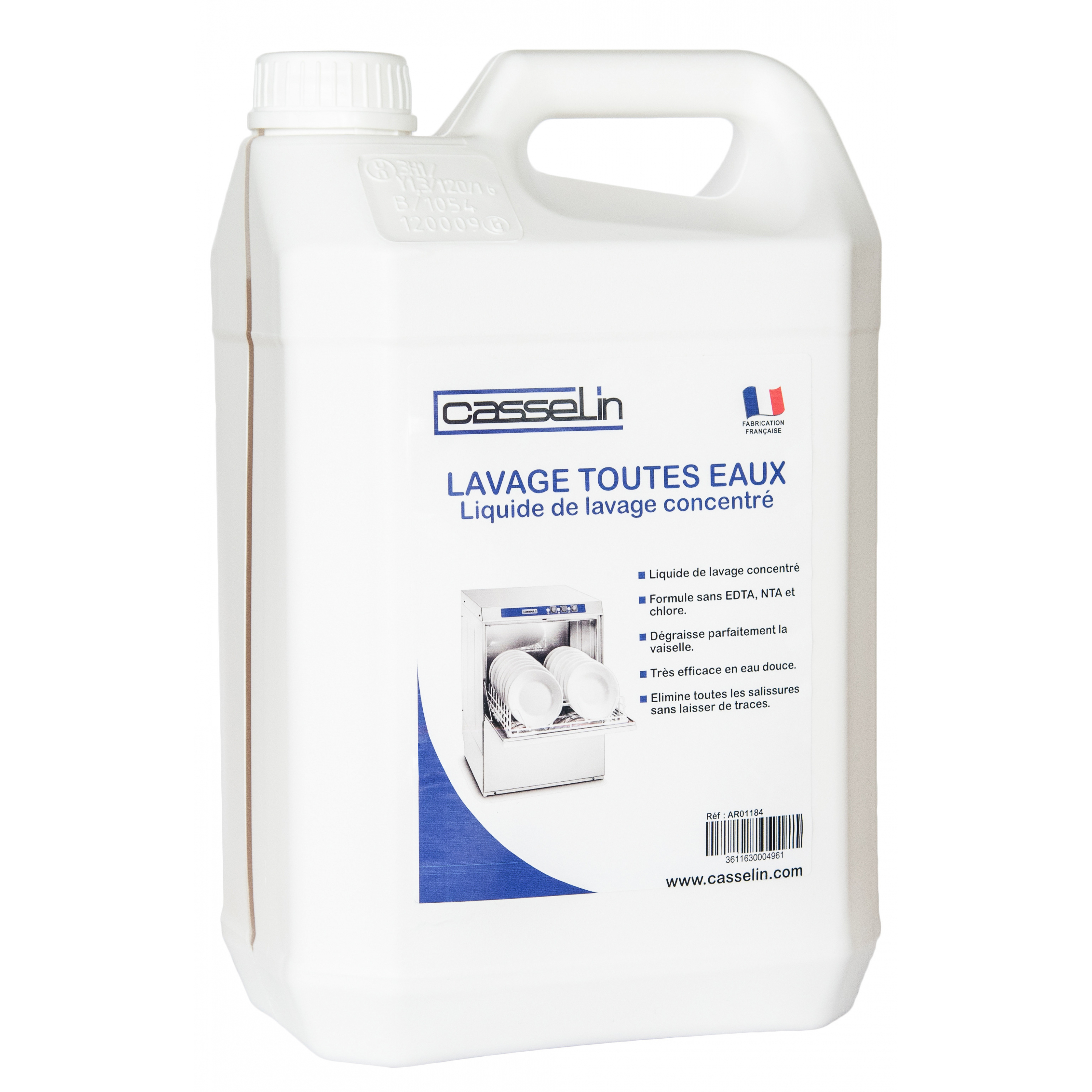 Liquide de lavage pour lave-vaisselle 5L professionnel Casselin