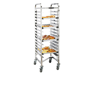 Sliding and racking trolley