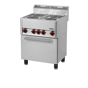 Electric cooker with electric oven