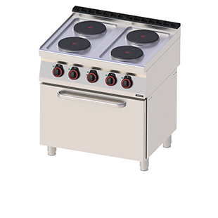 Electric cooker with electric oven