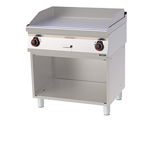 Electric Griddle Plate with open cabinet